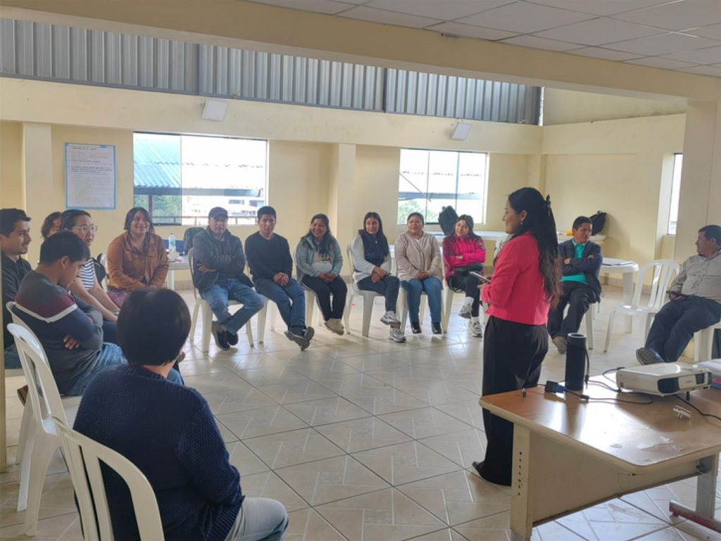 Participants' morning devotion.
