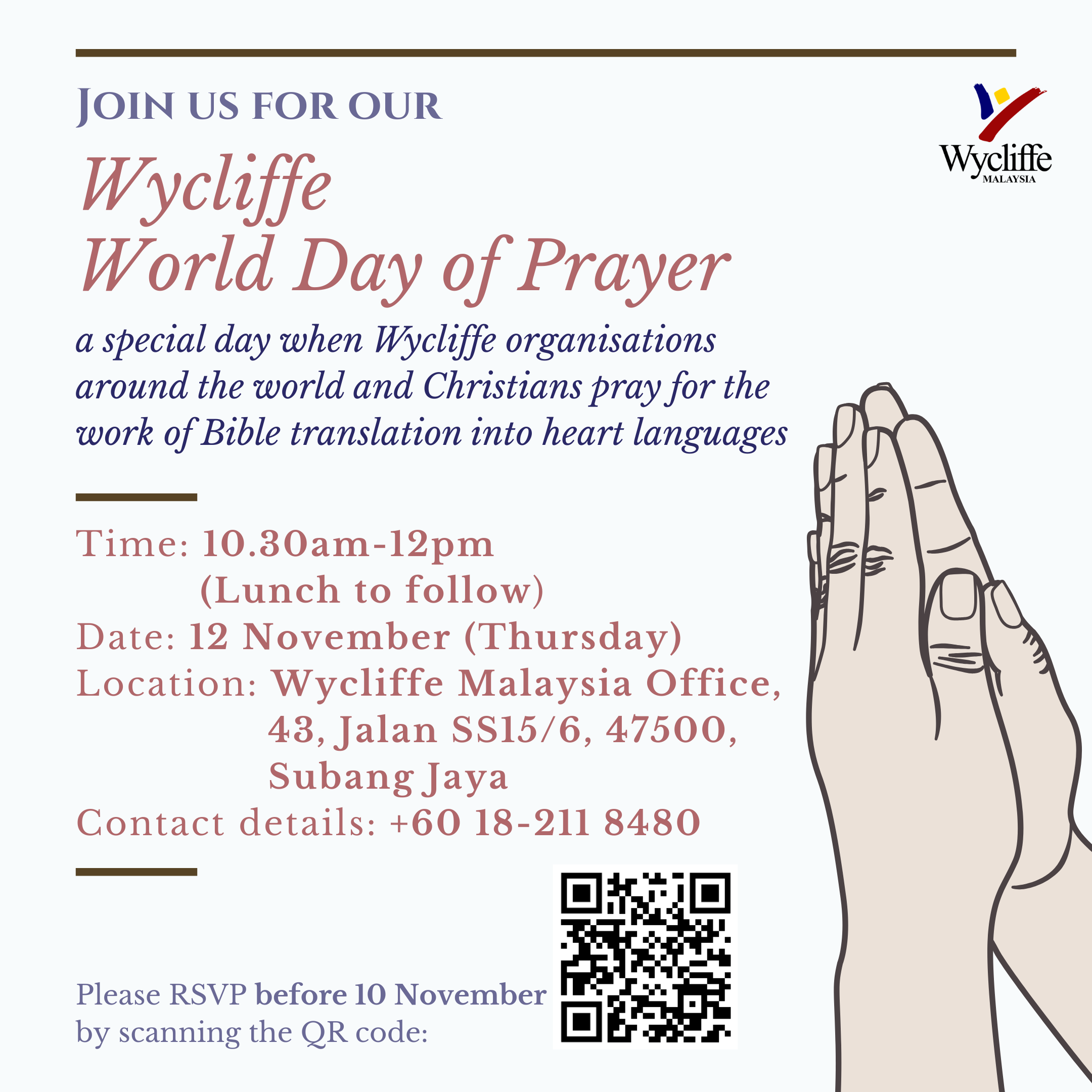 Wycliffe World Day of Prayer (Hybrid)